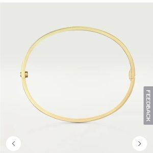 Authentic Cartier, thin, 18 karat gold love bracelet. Few months old 🔆